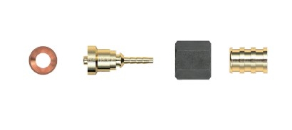 Gomax Press-Anschluss m.Öffner 7/16 UNF KBB02C Quadra DN2 gerade (Pack=10Stck)